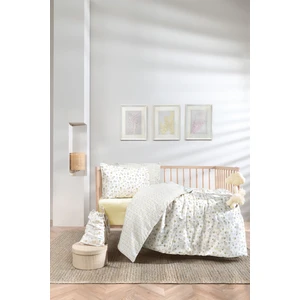 Mini Hermal Bebek Organik Ranforce Nevresim Takımı - Sarı