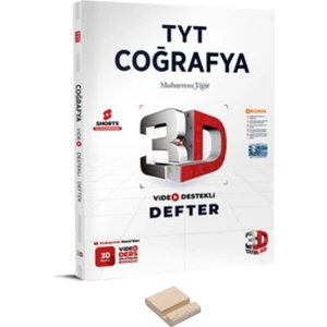 3D Yayınları TYT Coğrafya Video Destekli Defter - Telefon Tutucu