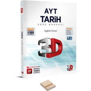 3D Yayınları AYT Tarih Soru Bankası - Telefon Tutucu