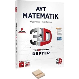 3D Yayınları AYT Matematik Video Destekli Defter - Telefon Tutucu