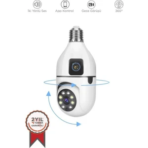 Cmr-13 360° Full Hd 1080P Ampül Smart Ip Güvenlik Kamerası