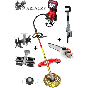 Sırt Tırpan + Ağaç Silkeleme + Dal Budama + Paletli Çapa + Akrep Çapa Aparatı