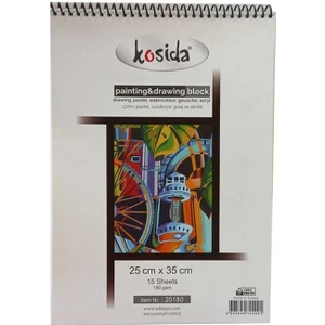 Kosida Painting & Drawing Block Resim Defteri Dokulu 25X35 Cm. 180 Gr. 15 Yp. (20-180)