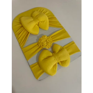 Masal Baby Kids Masal Baby Kız Bebek Bone Seti & Kız Bebek Saç Bandı Seti / Kız Bebek Hediyelik