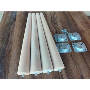 Yılmaz Ahşap 50 cm 5'lik Ahşap Konik Ayak