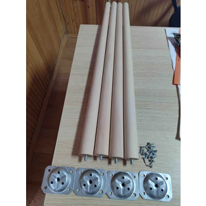 Yılmaz Ahşap 60 cm 4'lük Ahşap Konik Ayak