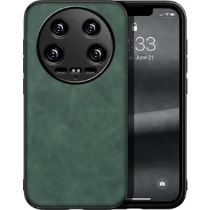 Xiaomi 14 Ultra Için Luxury Leather Series Deri Desenli Plastik Koruma Kılıf - AL8125