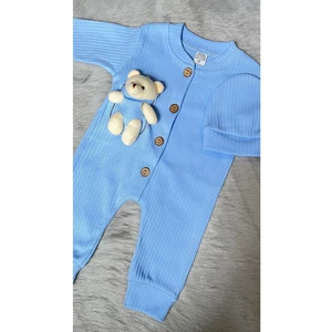Mbk Garden Peluş Ayıcıklı Bebek Tulumu ve Şapka Seti