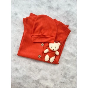 Mbk Garden Peluş Ayıcıklı Bebek Tulumu ve Şapka Seti