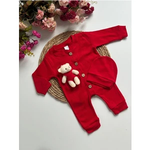 Mbk Garden Peluş Ayıcıklı Bebek Tulumu ve Şapka Seti