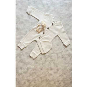 Mbk Garden Peluş Ayıcıklı Bebek Tulumu ve Şapka Seti