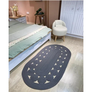 Moda Cardin Jüt Çift Taraflı Oval Halı