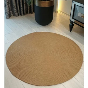 Moda Cardin Jüt Çift Taraflı Yuvarlak Halı