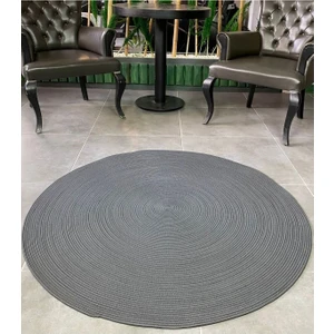 Jüt Hasır El Örgüsü Halı Kilim Yıkanabilir Çift Taraflı Yuvarlak