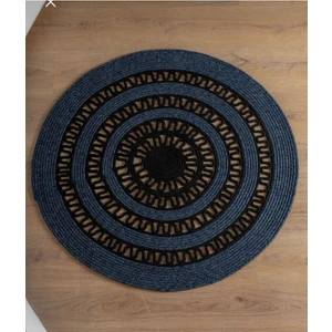 Moda Cardin Jüt Çift Taraflı Yuvarlak Halı