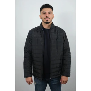 Erkek Cepli ve Fermuarlı Mont Siyah