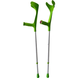 1 Çift Yeşil Kanedyen Koltuk Değneği Ayarlanabilir Dirsek Destekli Baston