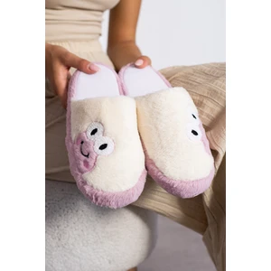 Yeni Sezon Kadın Kurbağ Figürlü Sessiz Taban Peluş Ev Terliği