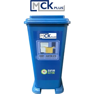 MCK Plus 70 Litre Plastik Lüx Geri Dönüşüm Kutusu Geri Dönüşüm Kovası / Sıfır Atık Kutusu