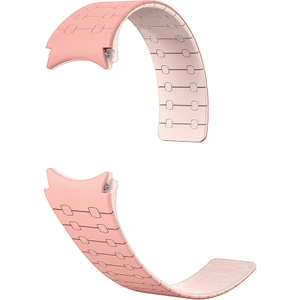 Galaxy Watch 5 Pro 45MM KRD-111 20MM Çizgili Desenli Silikon Kordon-Pembe