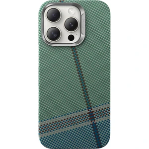 Apple iPhone 15 Pro Max Kılıf Magsafe Şarj Karbon Fiber Tasarım Passion Green Armorair Kevlar Yeşil