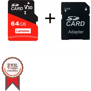 K105 64 GB Hafıza Kartı Adaptör Dahil