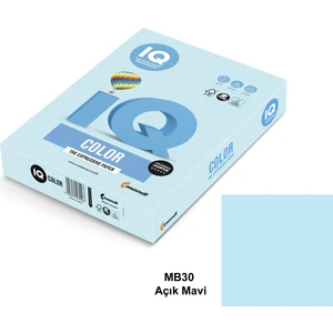 Iq Color A4 Renkli Fotokopi Kağıdı 80 gr  Açık Mavi 1 Koli 5 Paket