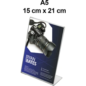 Trend Pleksi Masaüstü L Broşürlük (A5 15cm X 21cm)