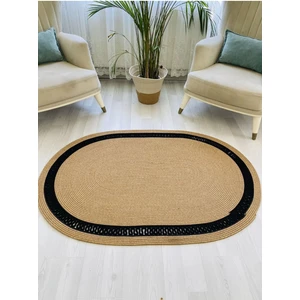 Moda Cardin Jüt Çift Taraflı Oval Halı