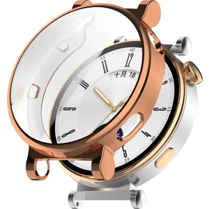 Huawei Watch Gt4 41MM ile Uyumlu Ekran Koruyucu Cam ve Kasa Koruyucu Kılıf Sert Pc