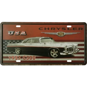 Koleksiyon Chrysler Metal Plaka 15X30CM