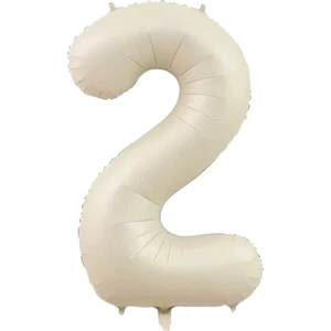 Ngüzel Party 2 Yaş 76 Cm Krem Rakam Folyo Balonu
