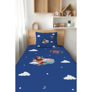 Talia Home Pilot Uçak Desenli Tek Kişilik Çocuk Pike Takımı Tlap-065