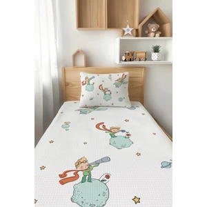 Talia Home Küçük Prens Desenli Tek Kişilik Çocuk Pike Takımı