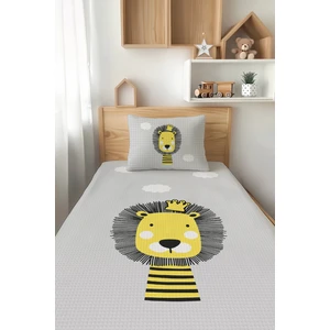 Talia Home Aslan Kral Desenli Tek Kişilik Çocuk Pike Takımı Tlap-094