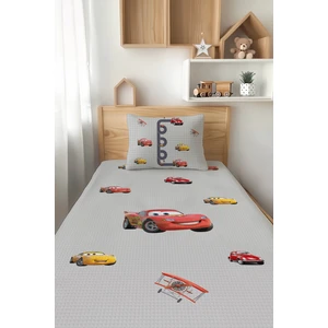 Talia Home Şimşek Mcqueen Arabalar Desenli Tek Kişilik Çocuk Pike Takımı