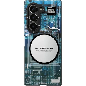 Galaxy Z Fold 6 Uyumlu Kılıf Magsafe Şarj Özellikli Technology Serisi Kapak Mavi