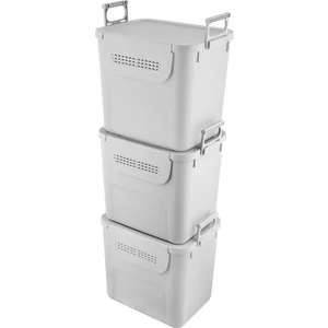 Motek  Mybox 3X30 Litre Kulplu Çok Amaçlı Organizer Saklama Kutusu-Mt-35