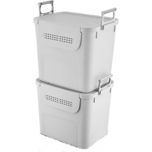 Motek  Mybox 2X30 Litre Kulplu Çok Amaçlı Organizer Saklama Kutusu-Mt-35