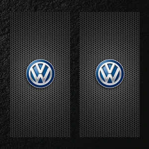 Modifiye Fabrikası Araç Kapı Direği Kaplama Folyosu Uv Baskılı 2'li SET-50X24 Volkswagen