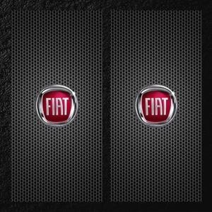 Modifiye Fabrikası Araç Kapı Direği Kaplama Folyosu Uv Baskılı 2'li SET-50X24 Fiat