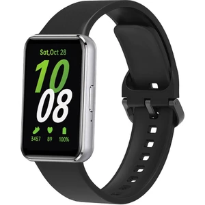 Galaxy Fit 3 Silikon Kordon KRD-110 Strap Kayış-Siyah