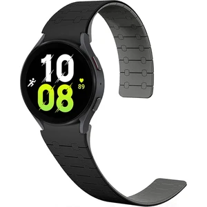 Galaxy Watch 5 40MM KRD-111 20MM Çizgili Desenli Silikon Kordon-Siyah