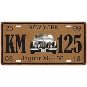 Koleksiyon Jaguar Metal Plaka 15X30CM