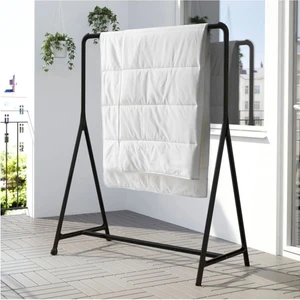 Turbo Siyah 117x148 Cm Ayaklı Askılık Tekerlekli