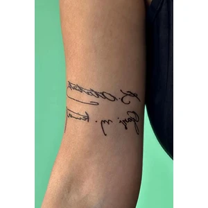 Stone Family Geçici Atatürk Imza Mini Dövme Tattoo