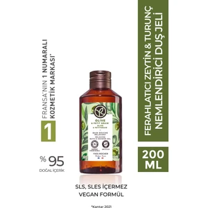 Yves Rocher Duş Jeli - Nemlendirici Ferahlatıcı Zeytin Turunç -SLS,SLES İçermez,Vegan-200ml