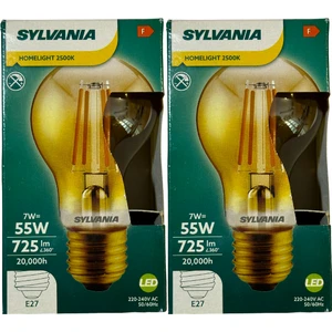 7W 2500K (Sarı Işık) E27 Duylu Rustik LED Ampul (2 Adet)