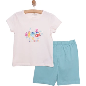 HelloBaby Kız Kısa Kol Pijama Takımı Kız Bebek