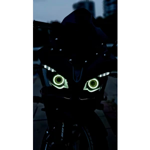 Bajaj Pulsar RS200 2015 -2024 Model Uyumlu Angel Neon LED Halka Tak Çalıştır Beyaz Renk